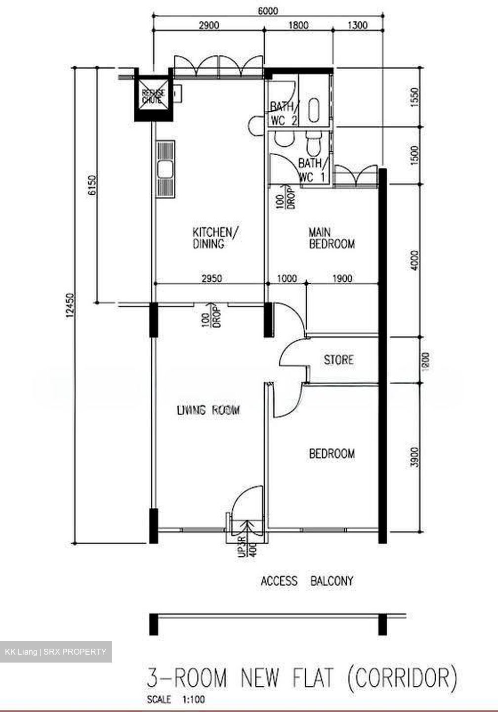 Blk 529 Bedok North Street 3 (Bedok), HDB 3 Rooms #636451001